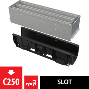 Venkovní žlab štěrbinový AVZ101S-R123R