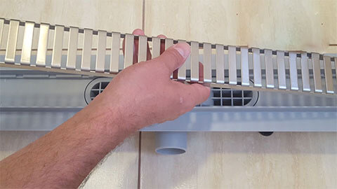 Maintenance linear shower drain APZ12 - Optimal